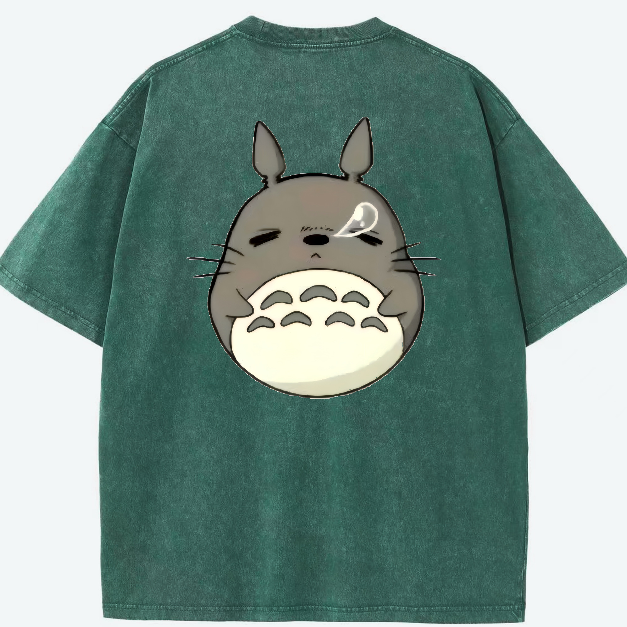 （画像用） となりのトトロ 草壁メイ 草壁サツキ My Neighbor Totoro Satsuki Kusakabe Mei Kusakabe 綿100% ヴィンテージ風 半袖Tシャツ（背面プリント）